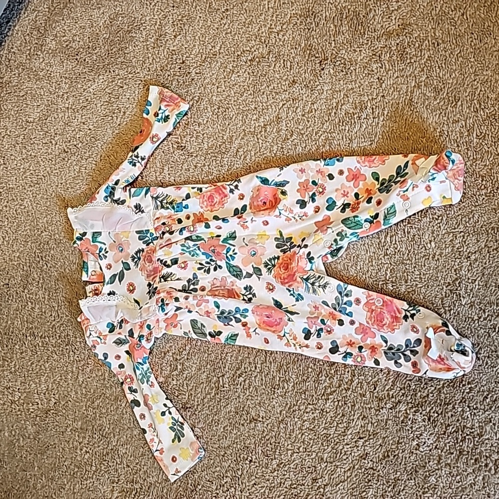 Babygirls footed one piece